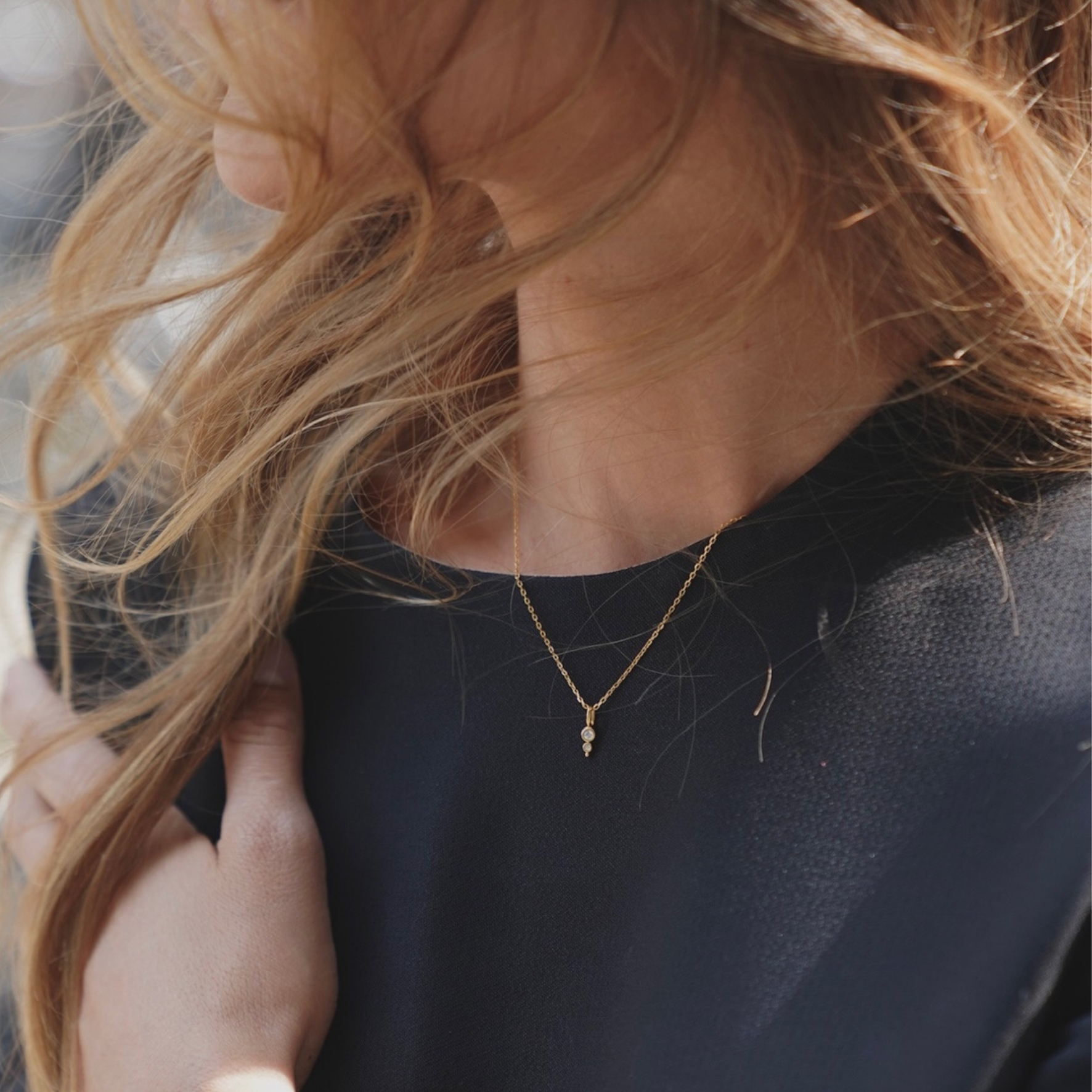 Hultquist Copenhagen Magnolia Pendant Necklace — Náhrdelník