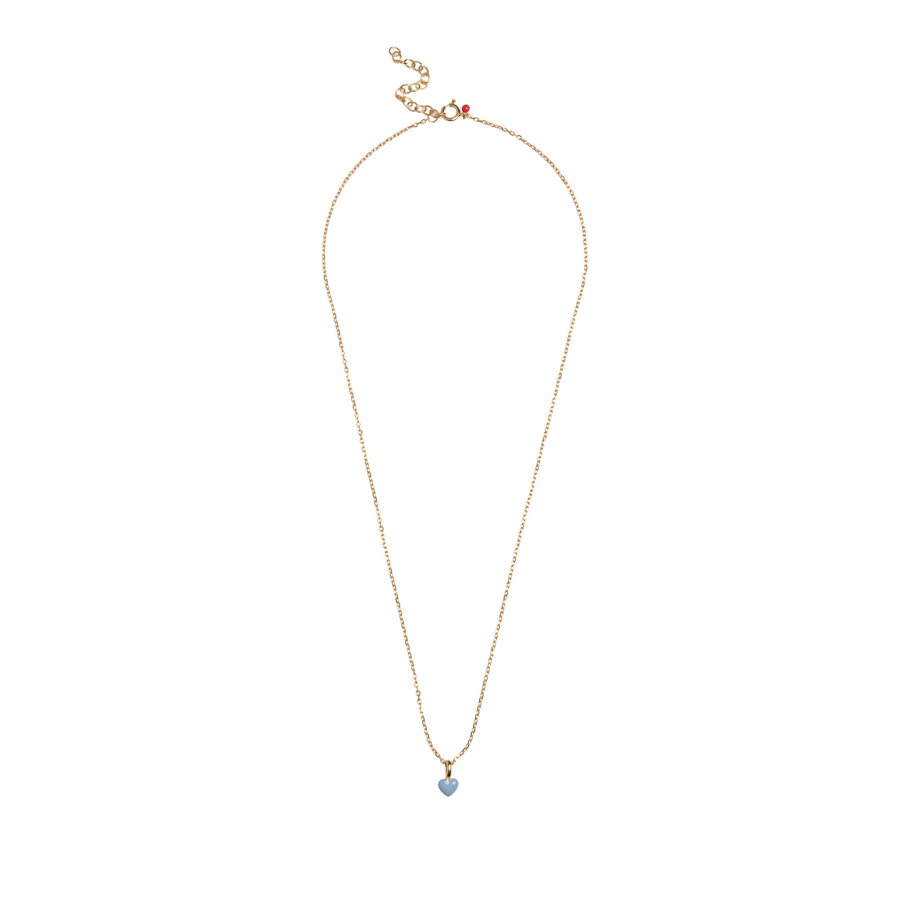 Enamel Copenhagen Amore Necklace Steel Blue — Kaulakoru
