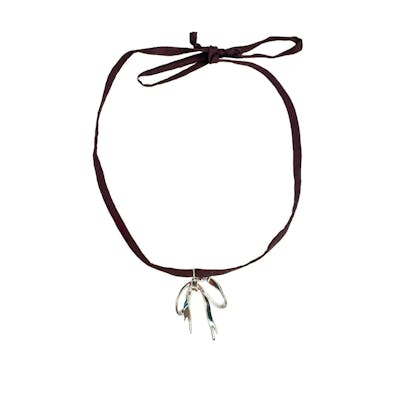 Pico — Ribbon String (Aubergine) Pico Ribbon String (Aubergine) — Necklace