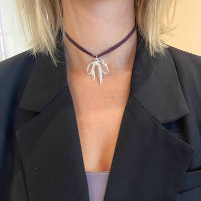 Pico — Ribbon String (Aubergine) Pico Ribbon String (Aubergine) — Necklace