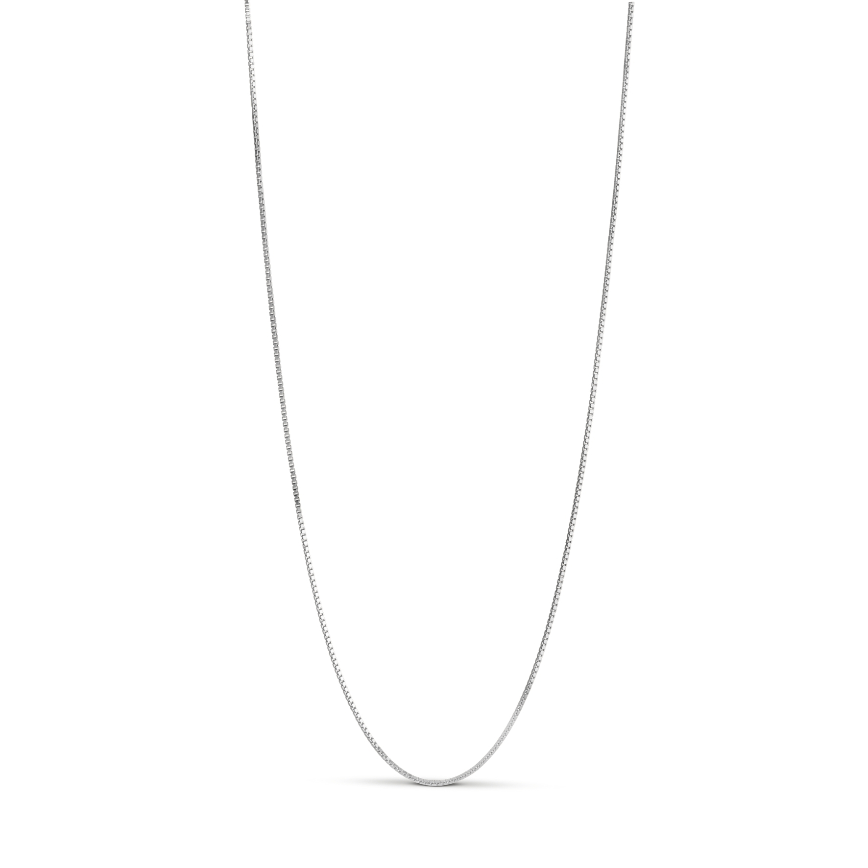 Enamel Copenhagen Box Chain Necklace - 0,85 mm — Naszyjnik