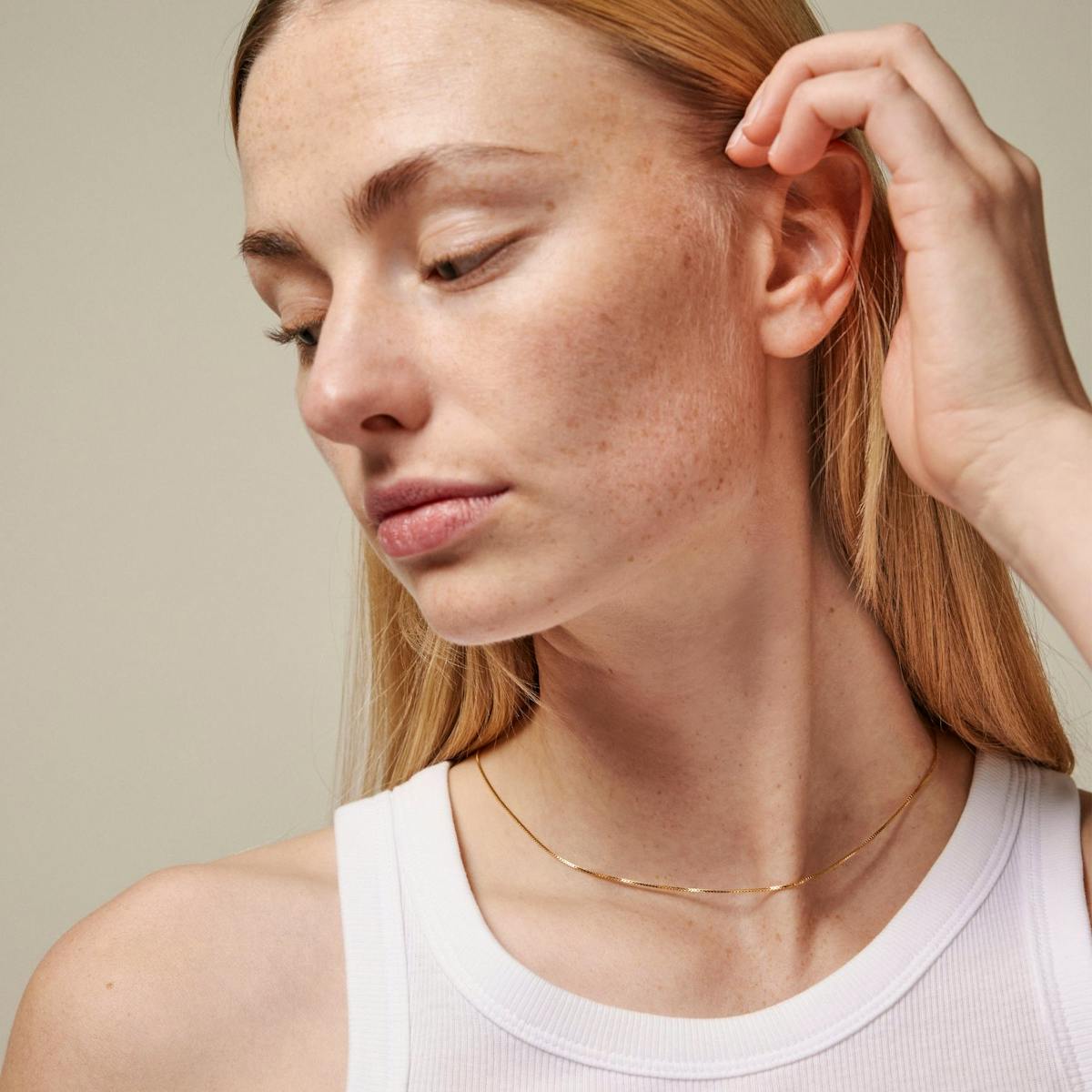 Enamel Copenhagen — Box Chain Necklace - 0,85 mm Enamel Copenhagen Box Chain Necklace - 0,85 mm — Collier