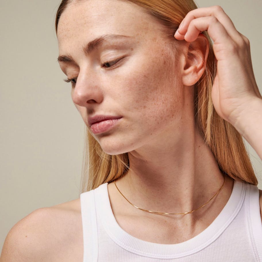 Enamel Copenhagen — Box Chain Necklace - 0,85 mm Enamel Copenhagen Box Chain Necklace - 0,85 mm — Necklace
