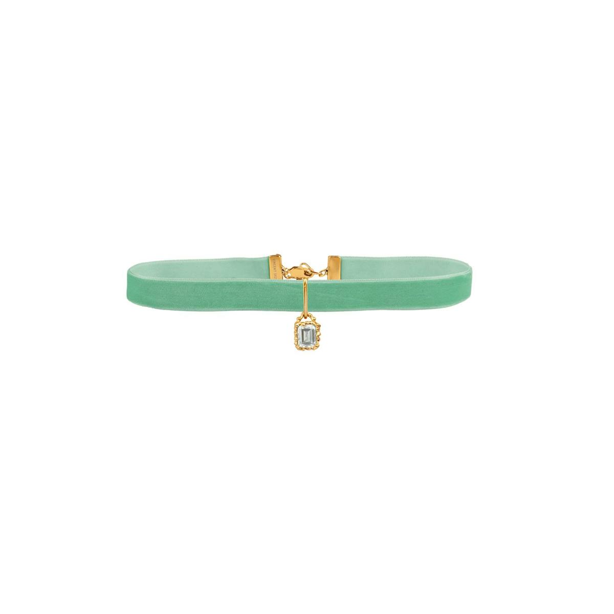 House Of Vincent — String Of Prosperity Necklace Choker Green Amethyst House Of Vincent String Of Prosperity Necklace Choker Green Amethyst — Collier
