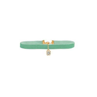 House Of Vincent — String Of Prosperity Necklace Choker Green Amethyst House Of Vincent String Of Prosperity Necklace Choker Green Amethyst — Collier