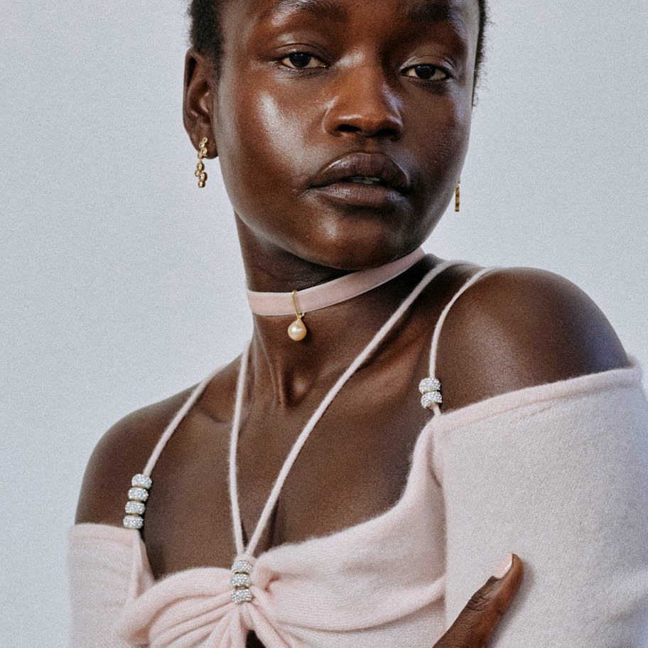 House Of Vincent — String Of Venus Teardrop Choker Necklace House Of Vincent String Of Venus Teardrop Choker Necklace — Halsband