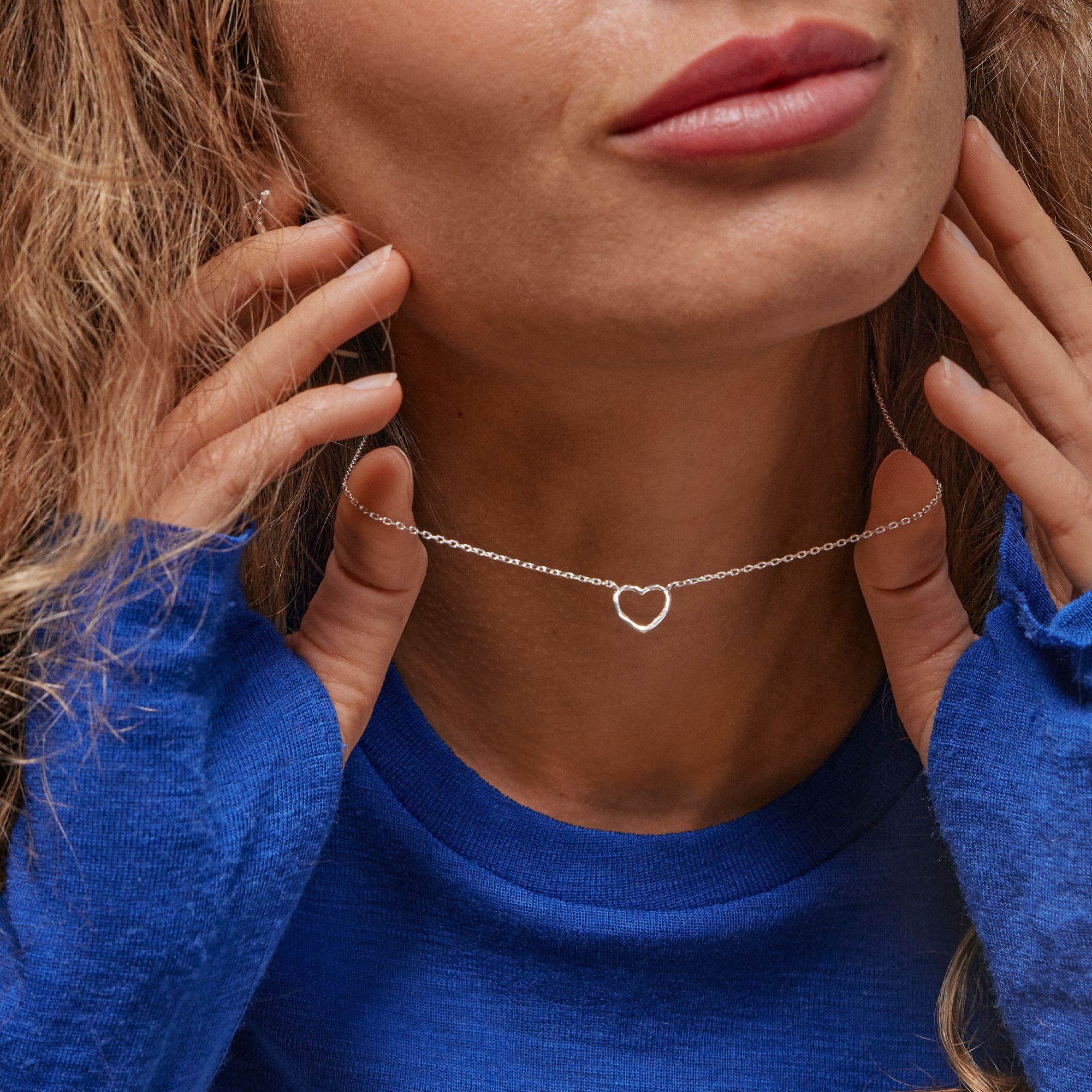 Enamel Copenhagen Organic Heart Necklace — Halsketting