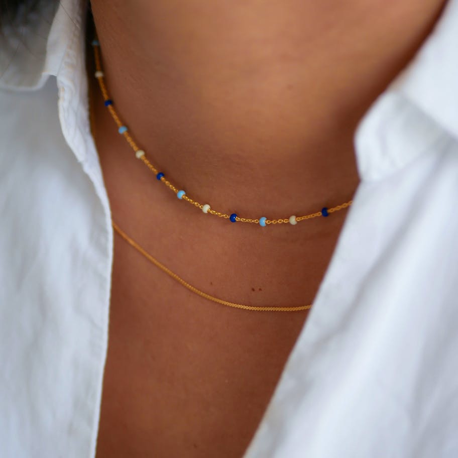 Enamel Copenhagen — Lola Necklace Marine Enamel Copenhagen Lola Necklace Marine — Halsband
