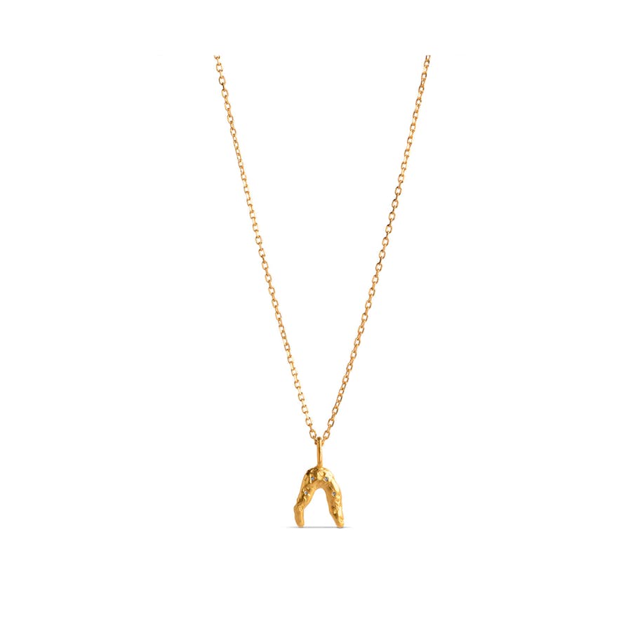 Enamel Copenhagen — Wishbone Necklace Clear Enamel Copenhagen Wishbone Necklace Clear — Naszyjnik