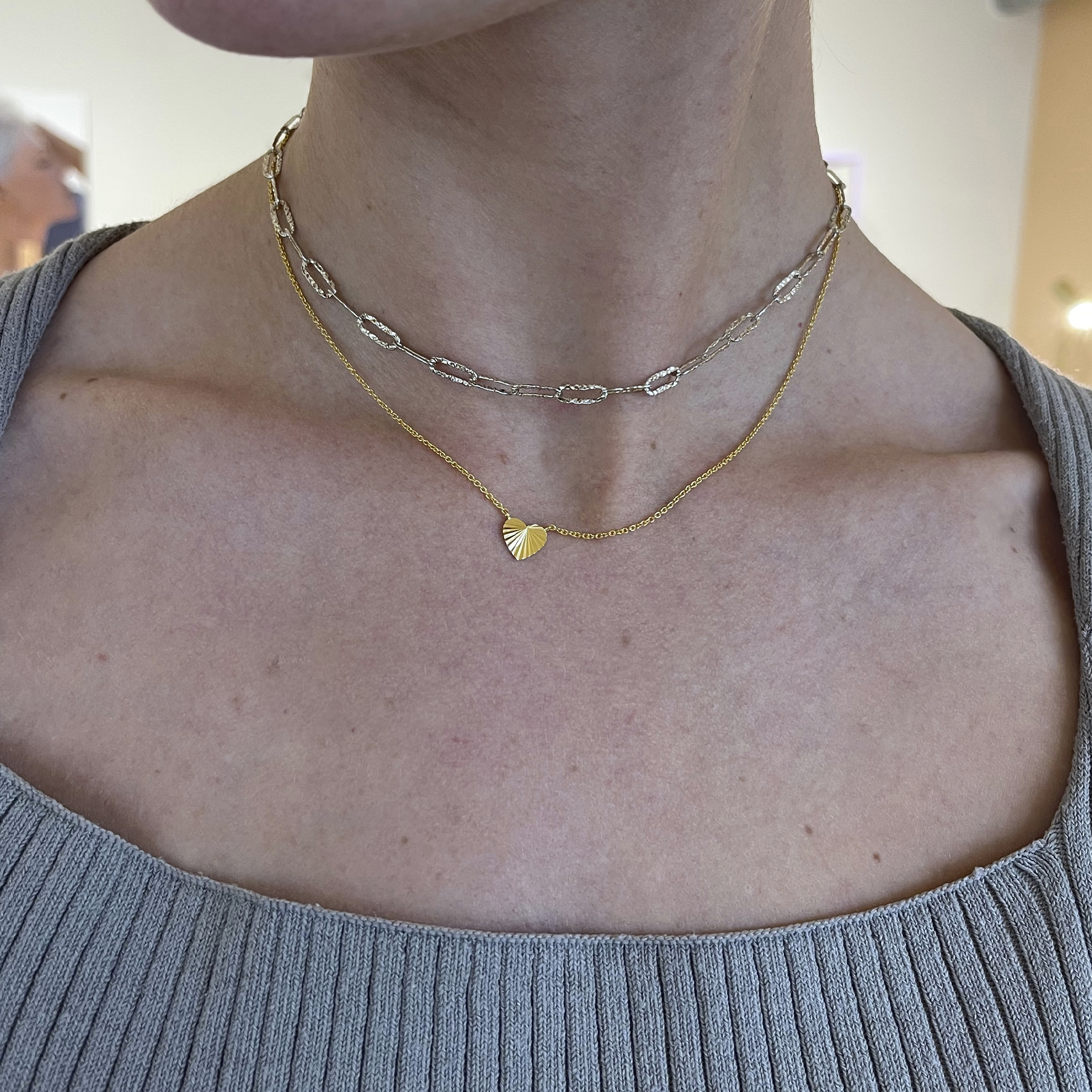 Jane Kønig Reflection Heart Necklace — Kaulakoru
