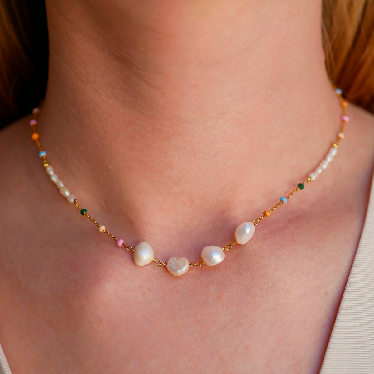 Enamel Copenhagen — Lola Perla Necklace Dreamy Pearl Enamel Copenhagen Lola Perla Necklace Dreamy Pearl — Halskette