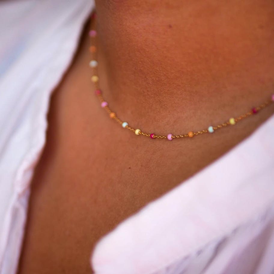Enamel Copenhagen — Lola Necklace Rainbow Enamel Copenhagen Lola Necklace Rainbow — Halskæde