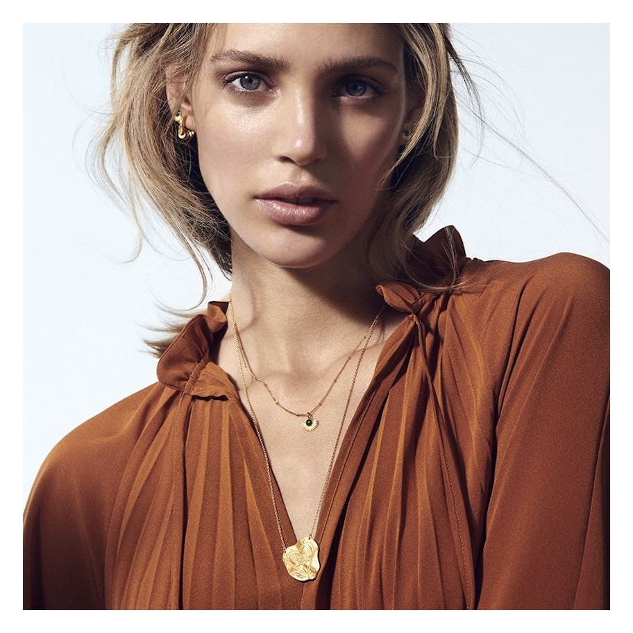 Enamel Copenhagen — Soleil necklace Petrol Green Enamel Copenhagen Soleil necklace Petrol Green — Halsband