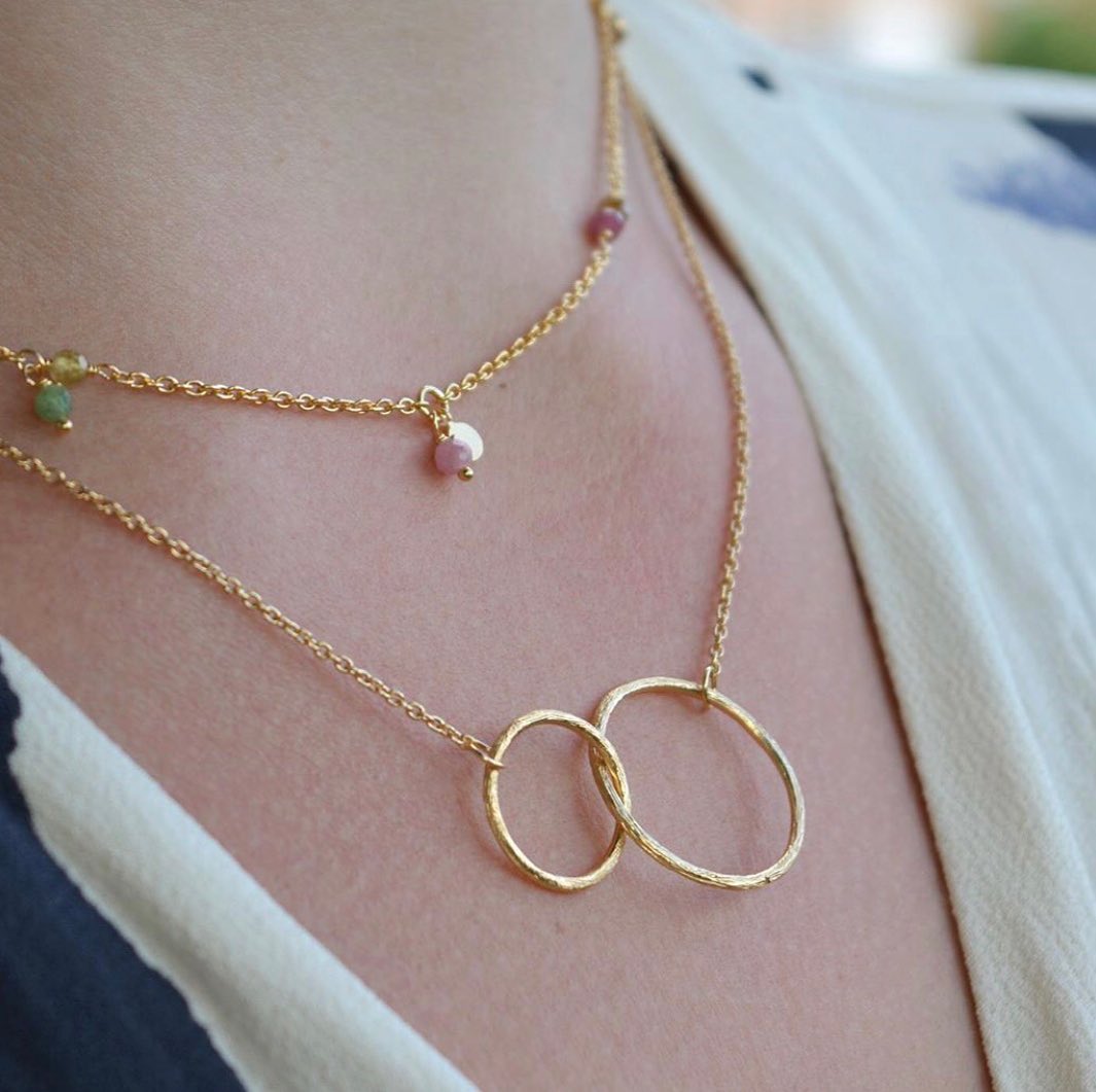 Pernille Corydon Double plain necklace — Naszyjnik