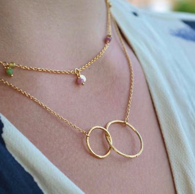 Pernille Corydon — Double plain necklace Pernille Corydon Double plain necklace — Naszyjnik