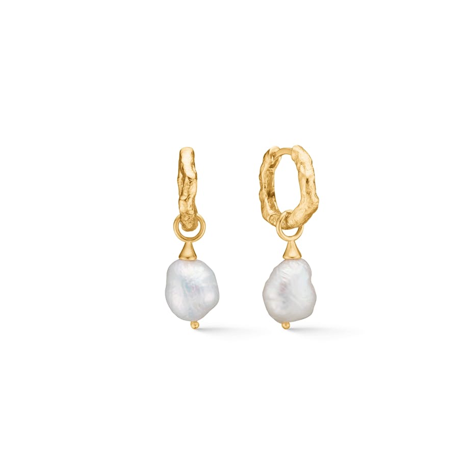 Studio Z — Perma Pearl Hoops Studio Z Perma Pearl Hoops — Örhängen