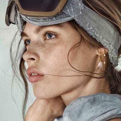 Studio Z — Perma Pearl Hoops Studio Z Perma Pearl Hoops — Øreringer