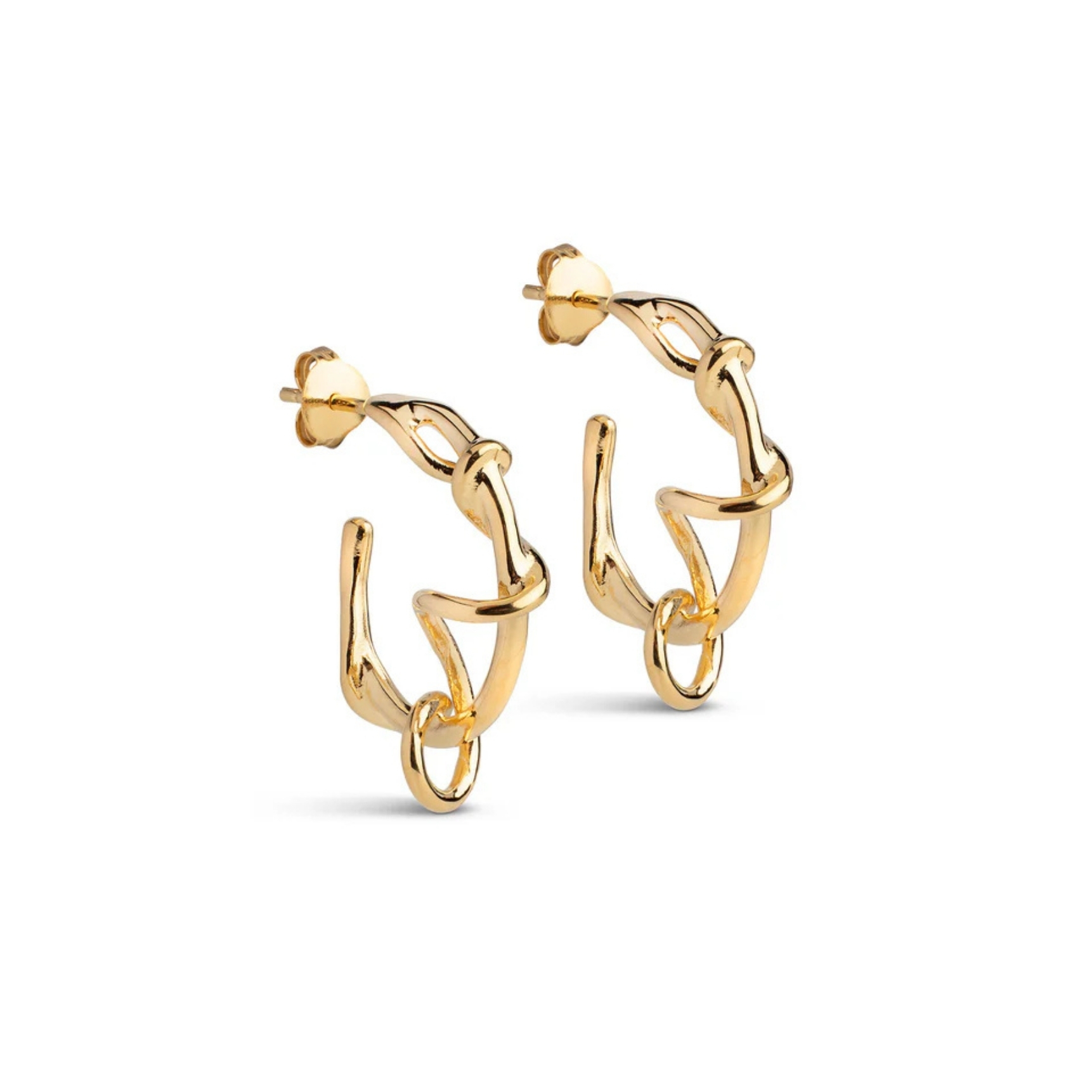 Enamel Copenhagen Capella Hoops — Kolczyk