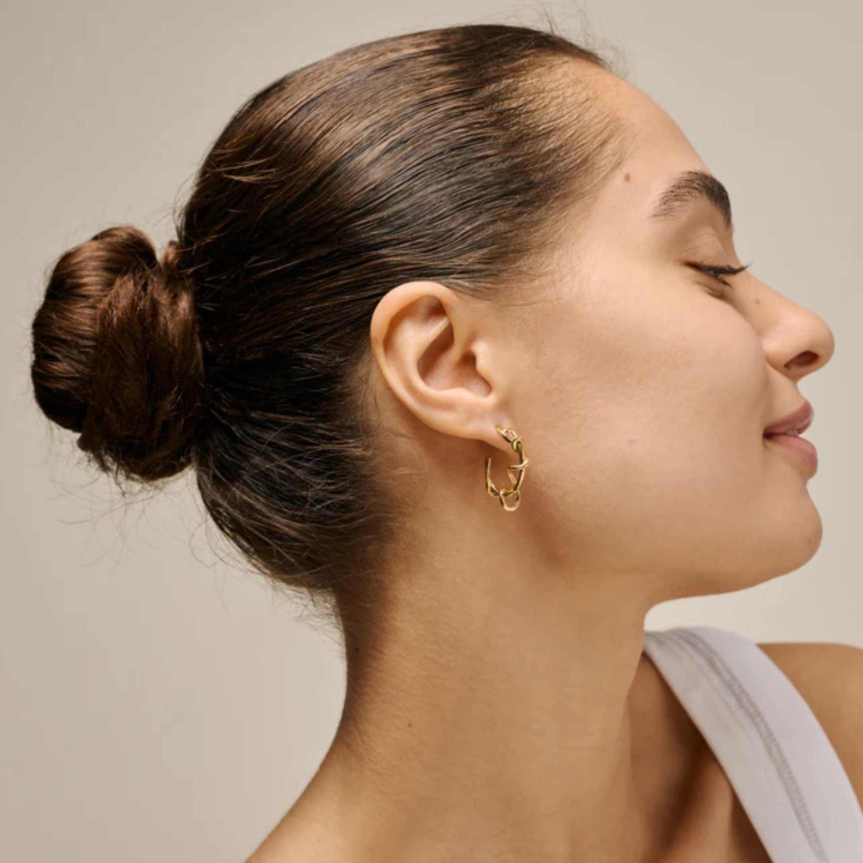 Enamel Copenhagen Capella Hoops — Kolczyk