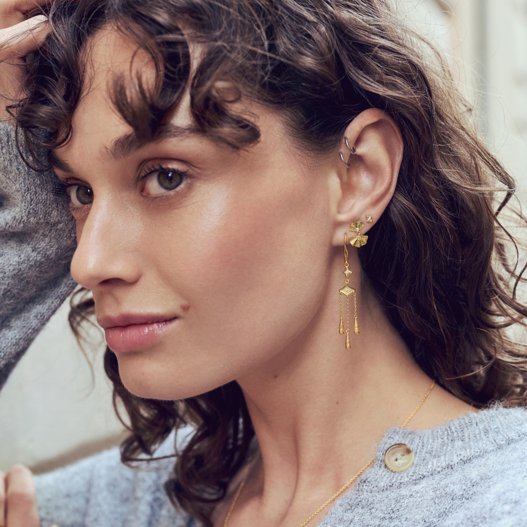 Maanesten Trio Earrings — Örhängen