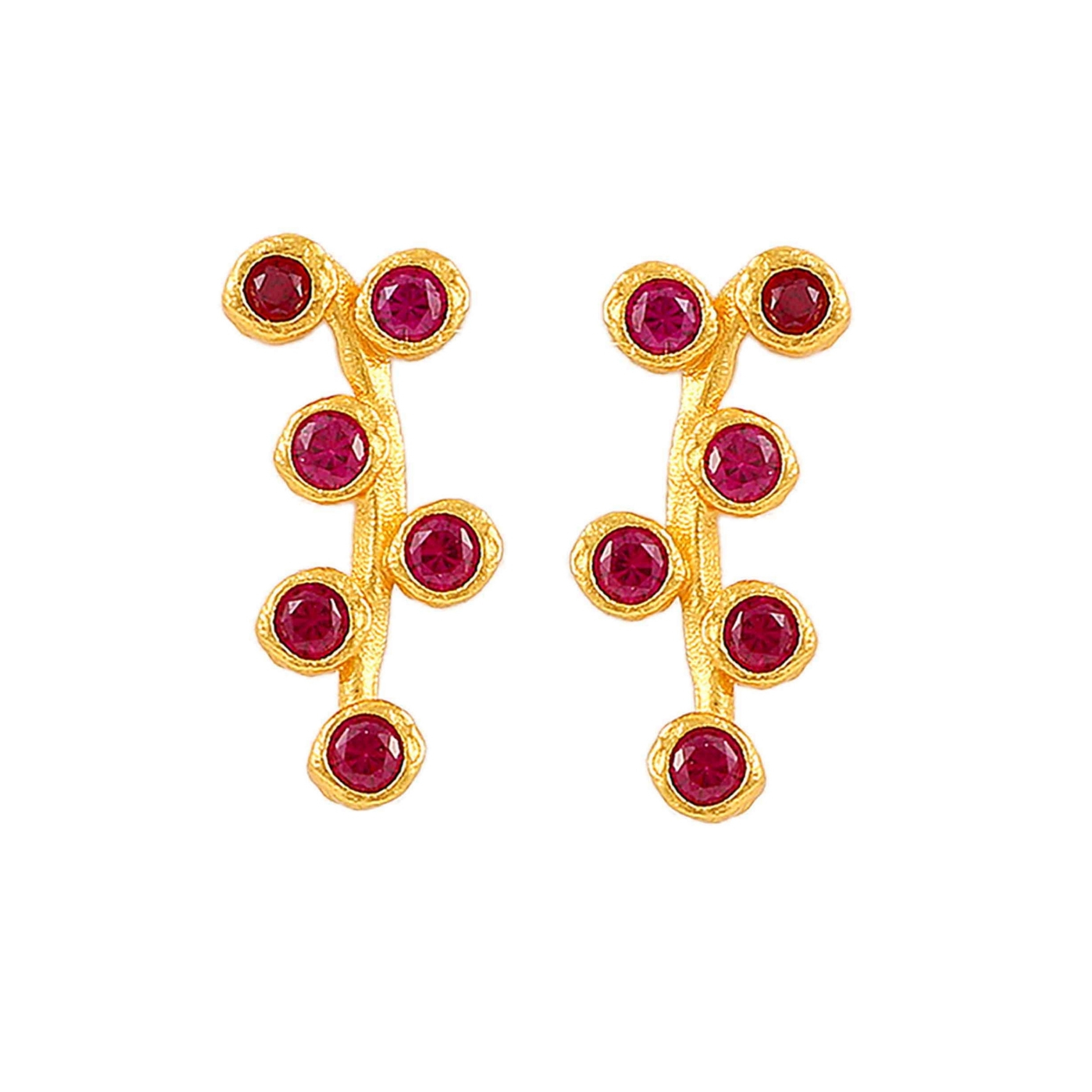 Hultquist Copenhagen Amber Red Earrings — Oorbel