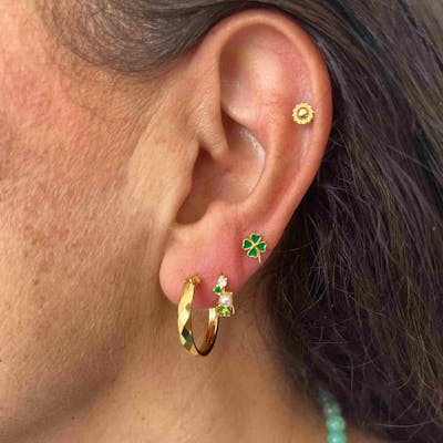 Nuni Copenhagen — Ella Green Hoops (Nuni Copenhagen) Nuni Copenhagen Ella Green Hoops (Nuni Copenhagen) — Ohrringe
