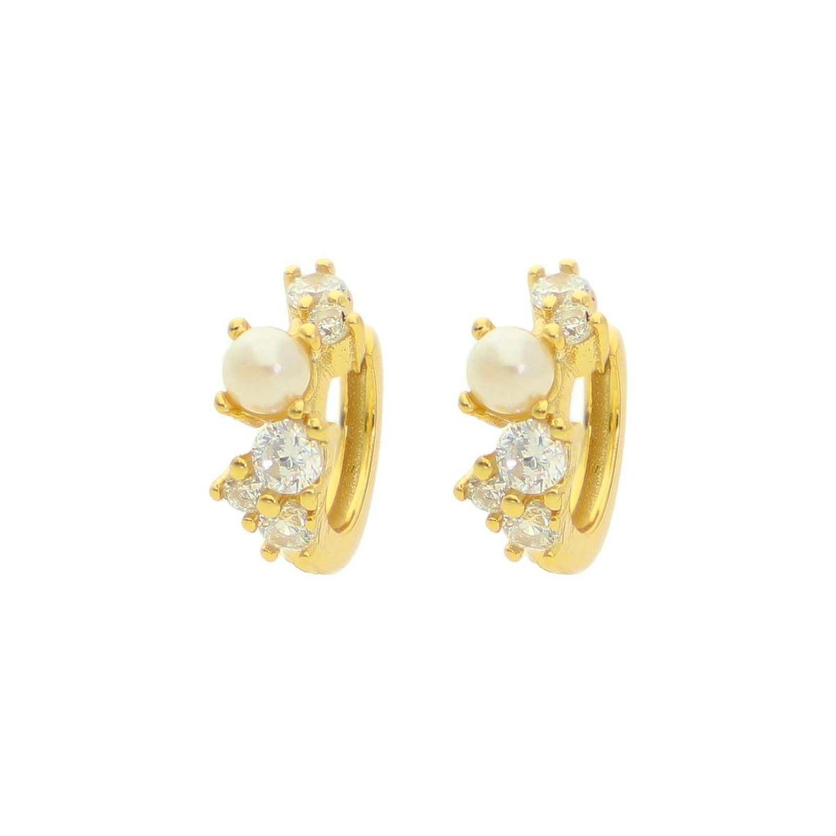 Nuni Copenhagen — Ella White Hoops Nuni Copenhagen Ella White Hoops — Boucle d'oreille