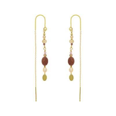Nuni Copenhagen — Kikki Brown Earchains Nuni Copenhagen Kikki Brown Earchains — Ohrringe