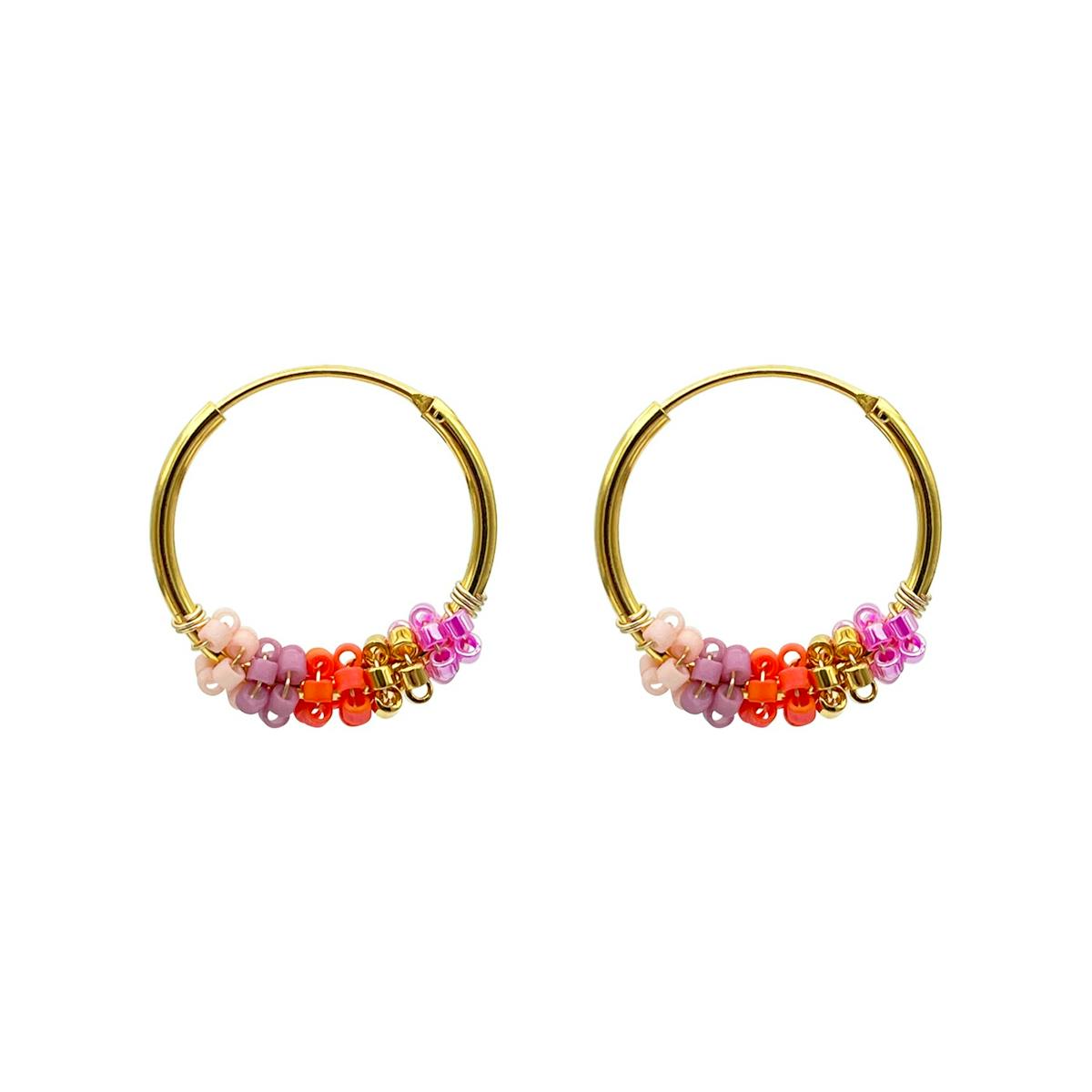 Nuni Copenhagen — Sanne Coral Love Hoops Nuni Copenhagen Sanne Coral Love Hoops — Boucle d'oreille