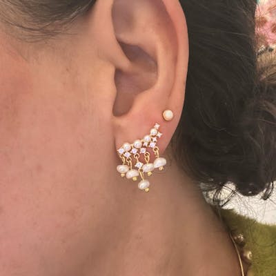 Nuni Copenhagen — Sigga White Earsticks Nuni Copenhagen Sigga White Earsticks — Boucle d'oreille