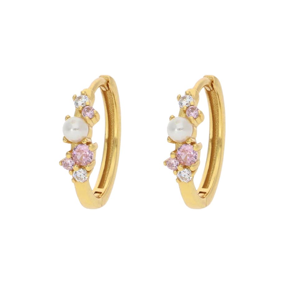 Nuni Copenhagen — Ella Large Light Pink Hoops Nuni Copenhagen Ella Large Light Pink Hoops — Örhängen