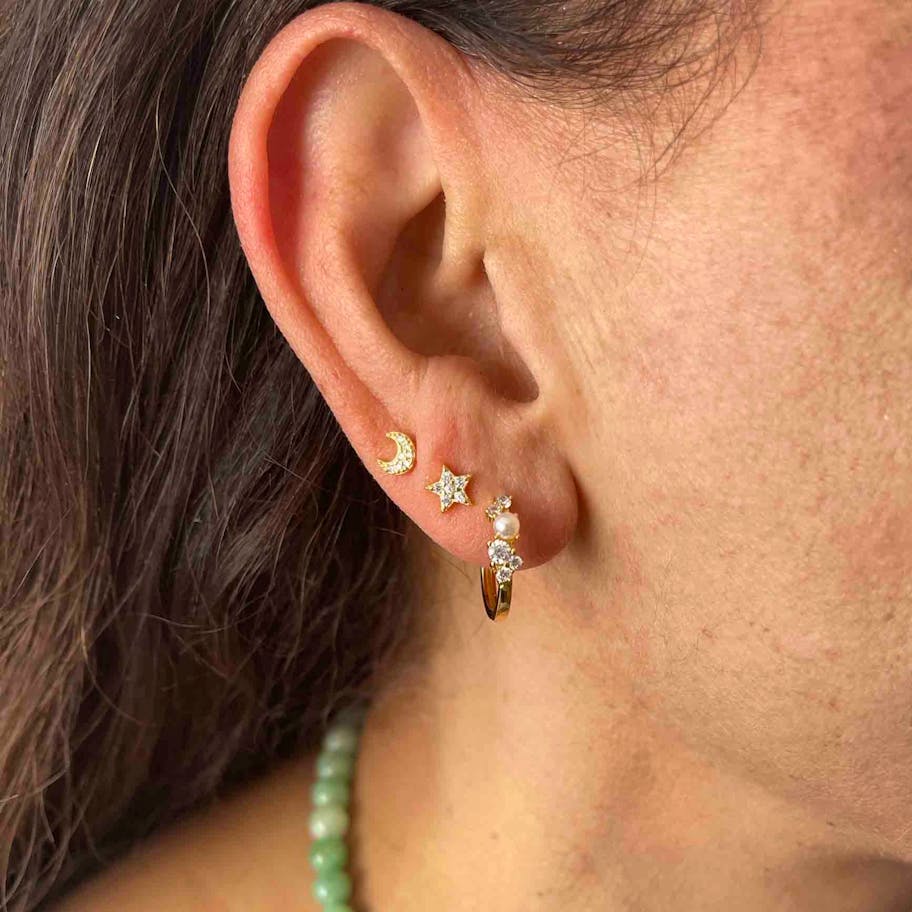 Nuni Copenhagen — Ella Large Light Pink Hoops Nuni Copenhagen Ella Large Light Pink Hoops — Örhängen