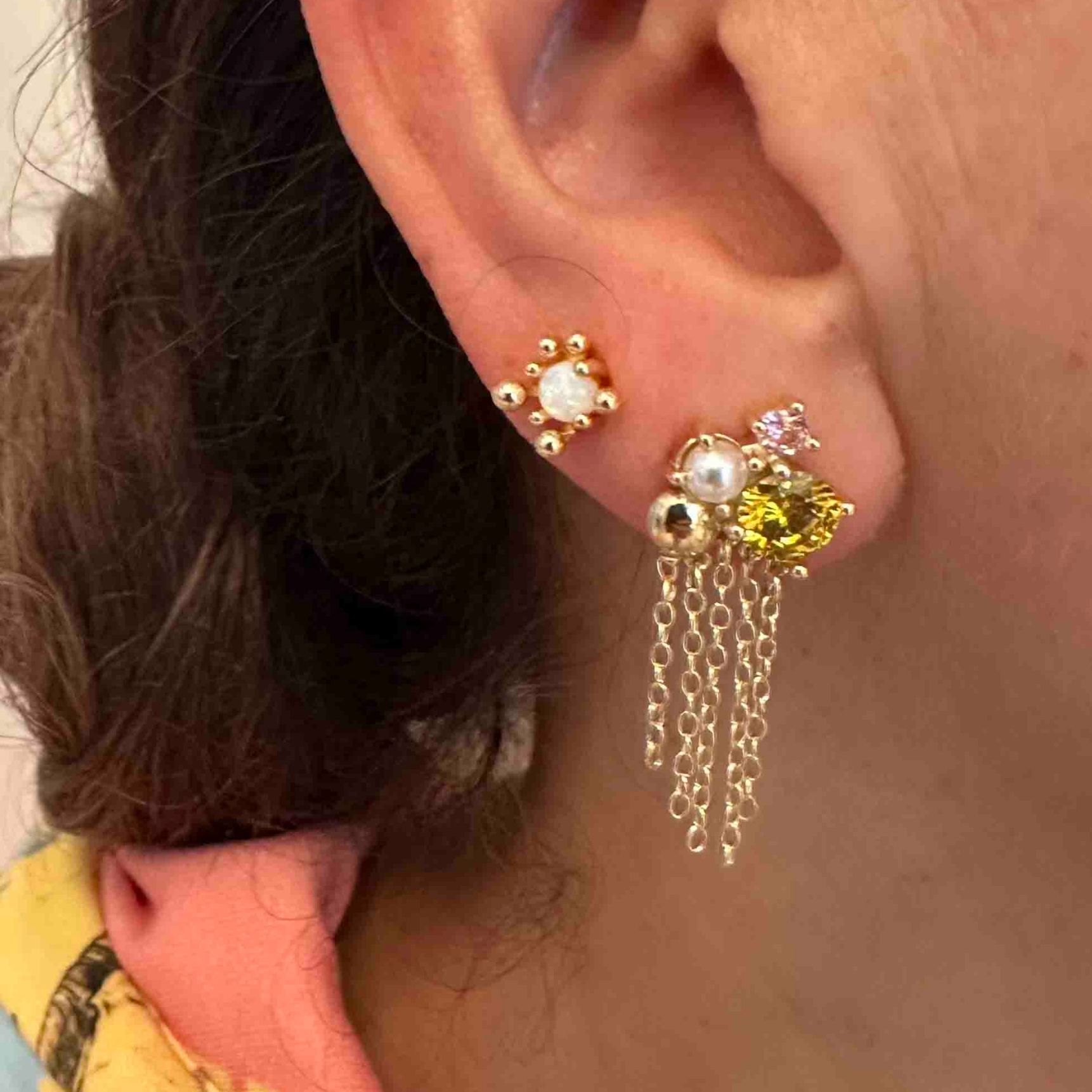 Nuni Copenhagen Winnie Off-White Earsticks — Earrings