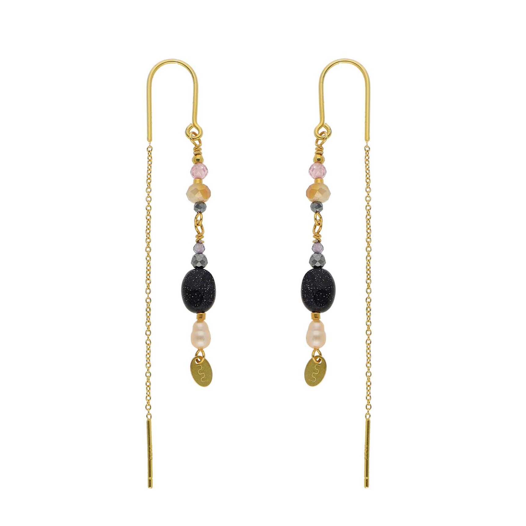 Nuni Copenhagen Kikki Black Earchains — Earrings