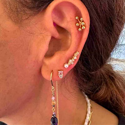 Nuni Copenhagen — Serena Pink Earsticks Nuni Copenhagen Serena Pink Earsticks — Boucle d'oreille