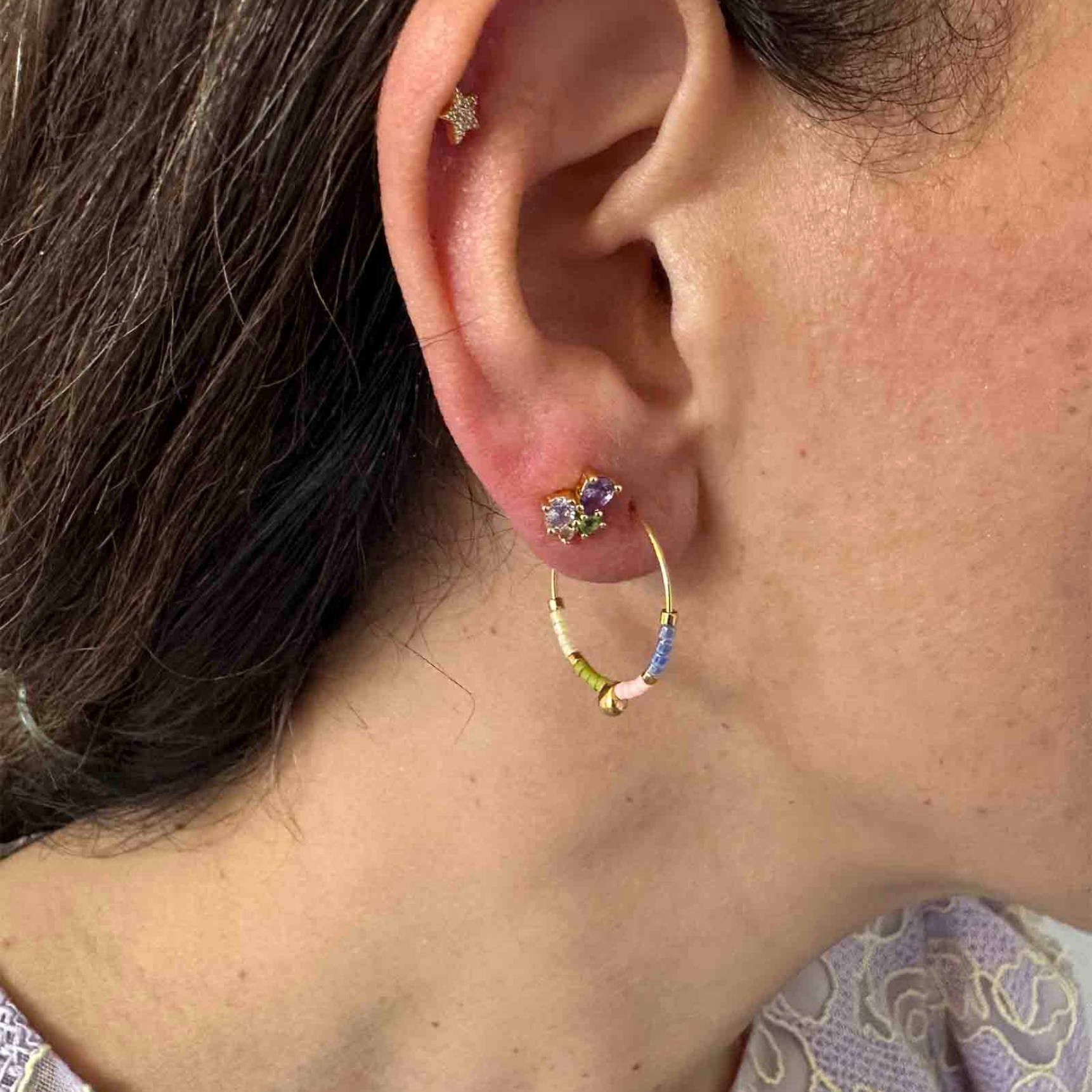 Nuni Copenhagen Dallas White Earsticks — Kolczyk