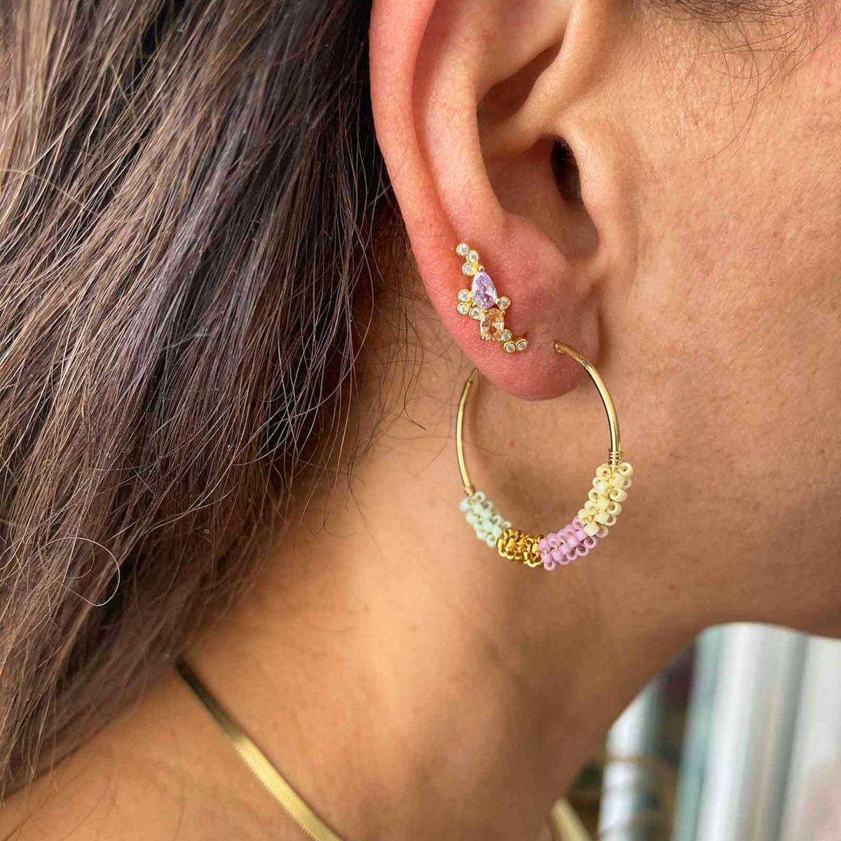 Nuni Copenhagen — Cindy Pastel Dream Hoops Nuni Copenhagen Cindy Pastel Dream Hoops — Boucle d'oreille