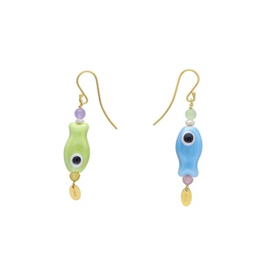 Nuni Copenhagen — Livi Green Multi Earrings Nuni Copenhagen Livi Green Multi Earrings — Ohrringe