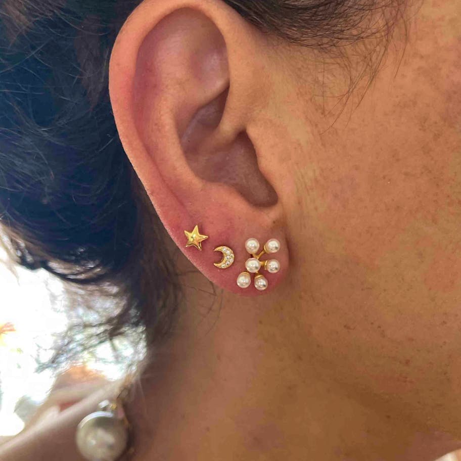 Nuni Copenhagen — Ida Gold Earsticks Nuni Copenhagen Ida Gold Earsticks — Boucle d'oreille