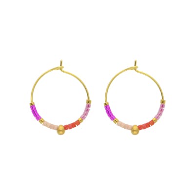 Nuni Copenhagen — Regitze Coral Love Hoops Nuni Copenhagen Regitze Coral Love Hoops — Kolczyk
