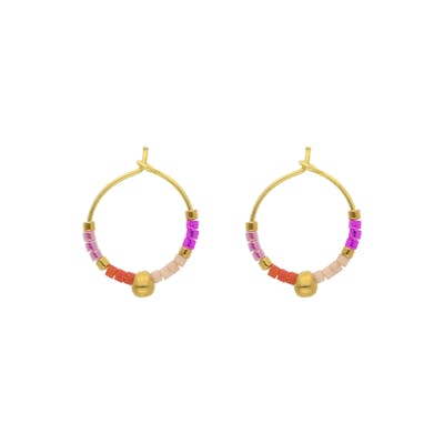 Nuni Copenhagen — Heidi Coral Love Hoops Nuni Copenhagen Heidi Coral Love Hoops — Náušnice
