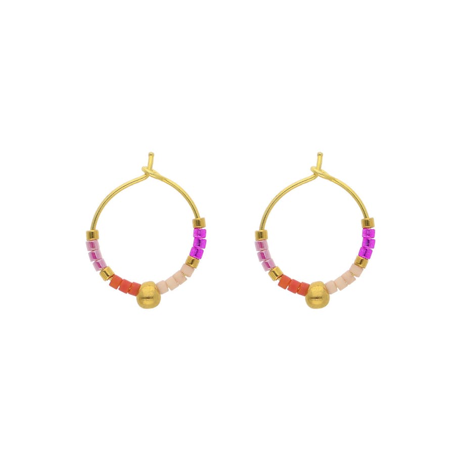 Nuni Copenhagen — Heidi Coral Love Hoops Nuni Copenhagen Heidi Coral Love Hoops — Boucle d'oreille