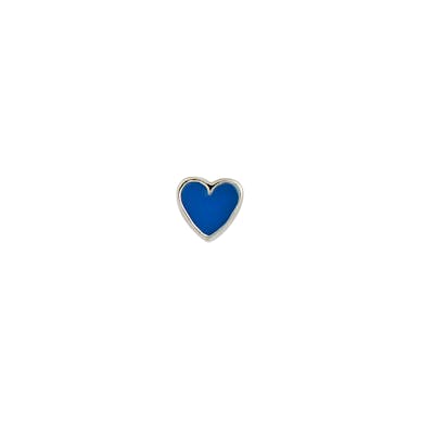 STINE A Jewelry — Petit Love Heart Cobalt Blue Enamel (Stine A Jewelry) STINE A Jewelry Petit Love Heart Cobalt Blue Enamel (Stine A Jewelry) — Earrings