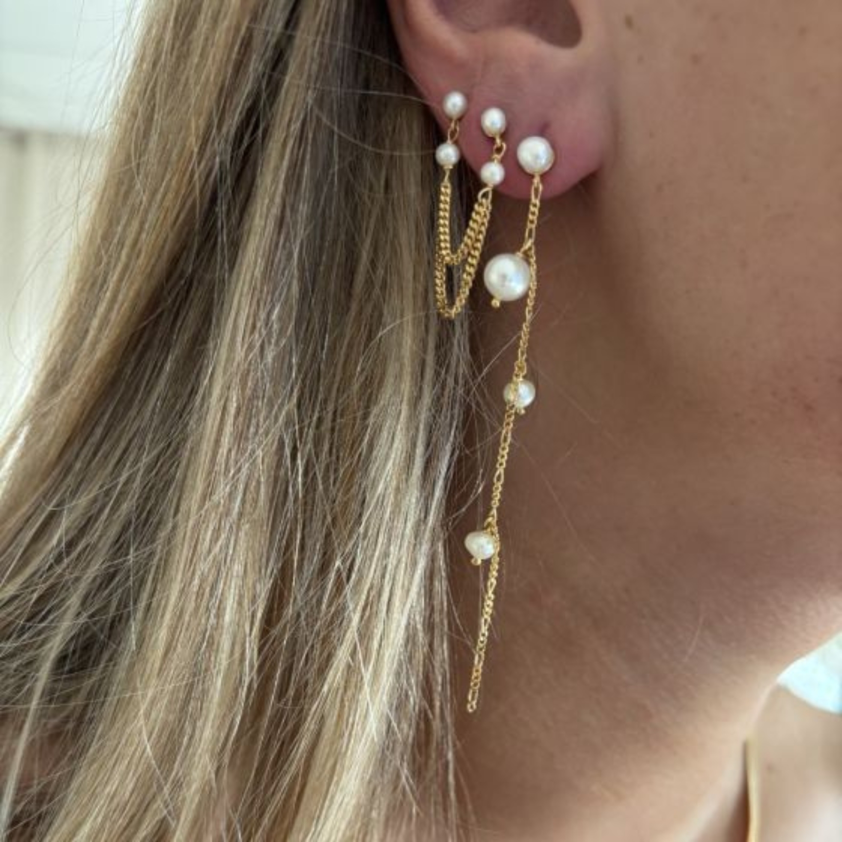 STINE A Jewelry Callas Earring Long — Boucle d'oreille