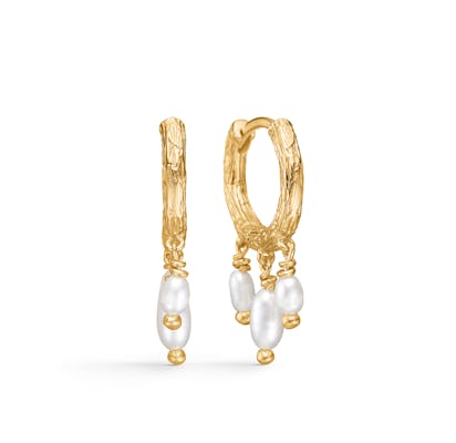 Studio Z — Twine Pearl Hoops Studio Z Twine Pearl Hoops — Boucle d'oreille