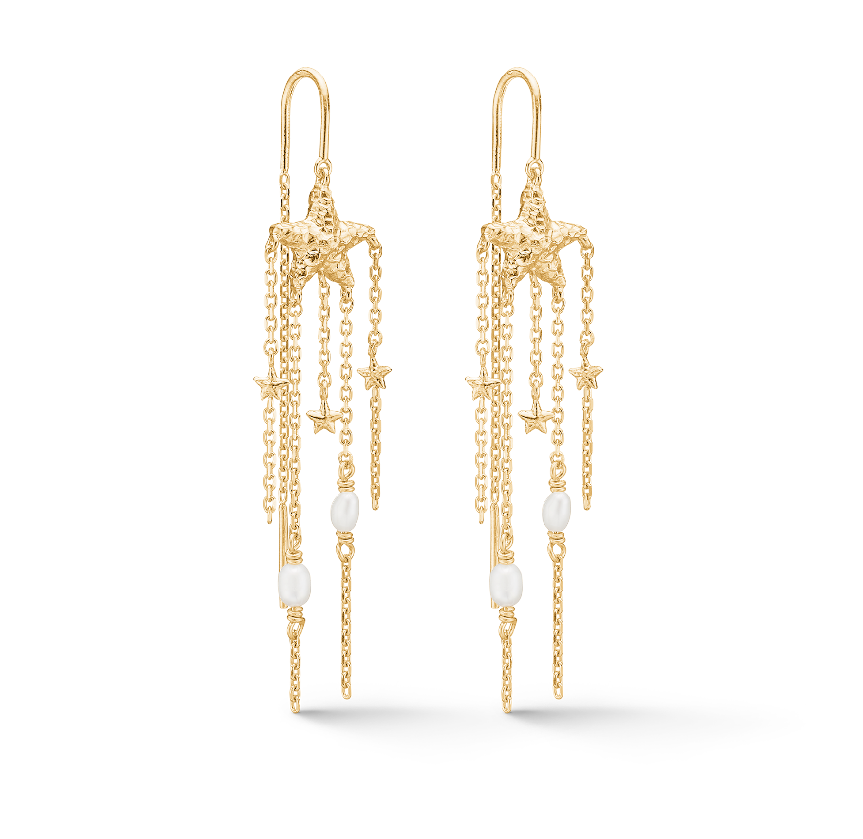 Studio Z Starfish Lustre Pearl Earrings — Náušnice