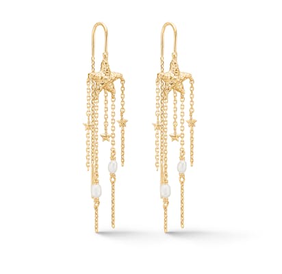 Studio Z — Starfish Lustre Pearl Earrings Studio Z Starfish Lustre Pearl Earrings — Boucle d'oreille