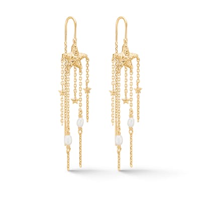 Studio Z — Starfish Lustre Pearl Earrings Studio Z Starfish Lustre Pearl Earrings — Boucle d'oreille