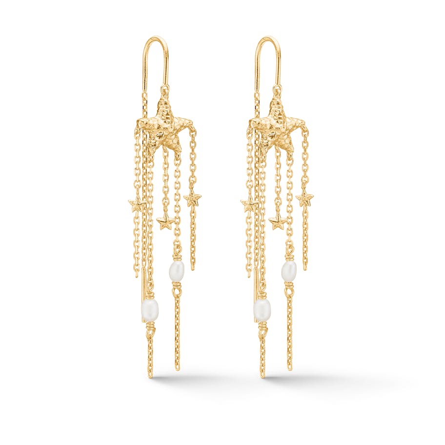 Studio Z — Starfish Lustre Pearl Earrings Studio Z Starfish Lustre Pearl Earrings — Ohrringe