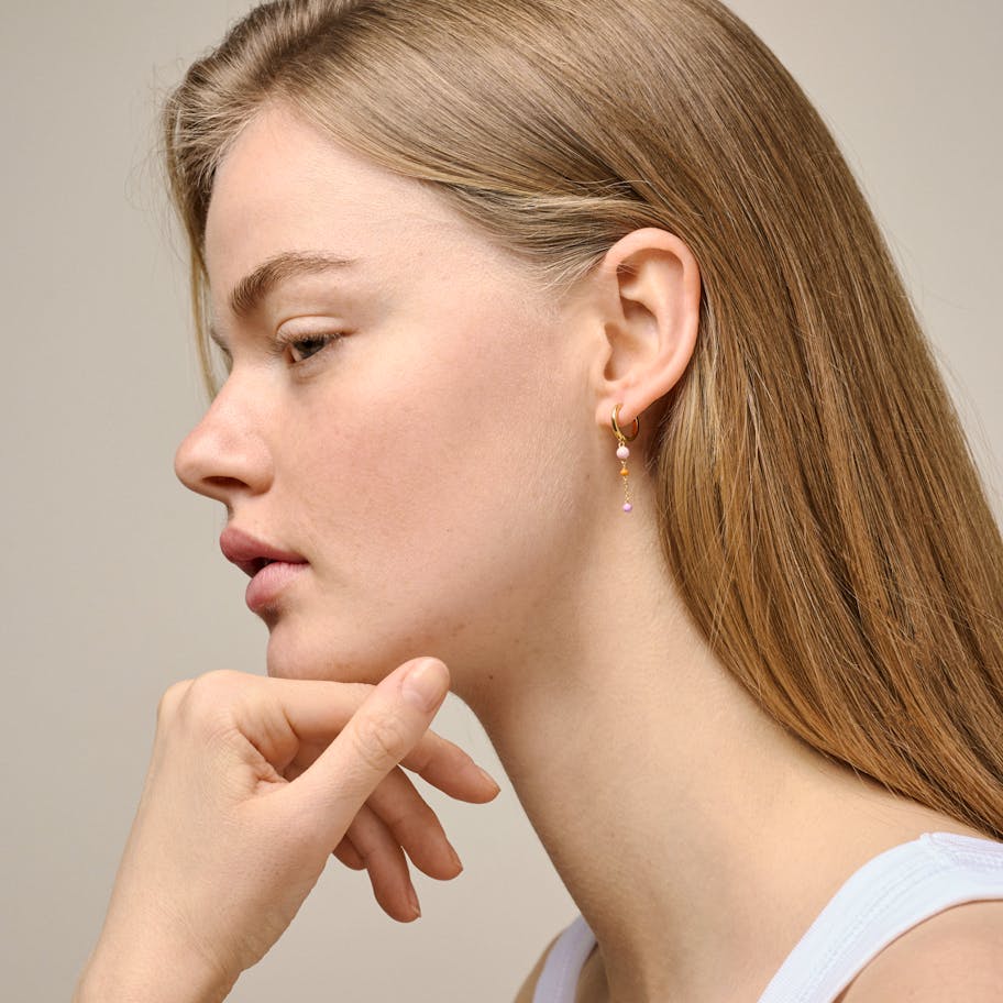 Enamel Copenhagen — Lola Bold Hoops Daisy Enamel Copenhagen Lola Bold Hoops Daisy — Örhängen